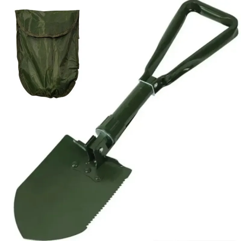 Лопата саперская складная H-136 / Чехол / Большая 58 см / ОЛИВА