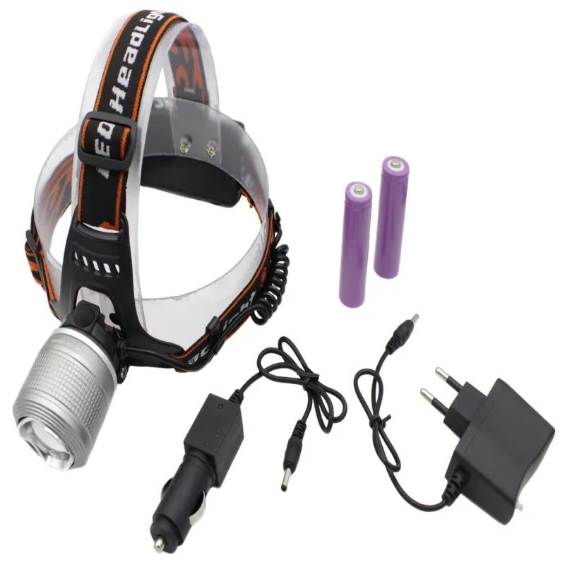 Налобный фонарь X-Balog 2199, PL104, Акк., T6, белый и теплый