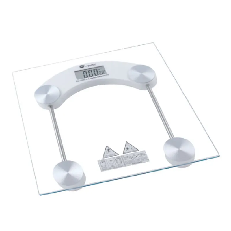 Весы напольные прозрачные до 180кг 2003B / квадратные