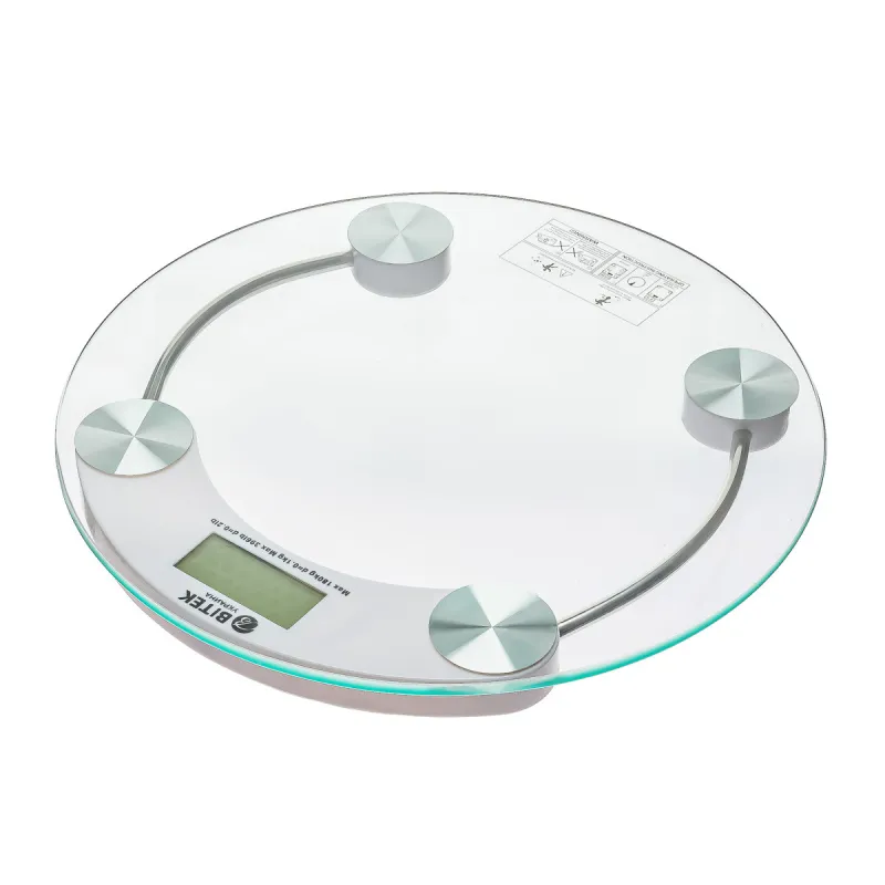Весы напольные прозрачные до 180кг 2003A / круглые