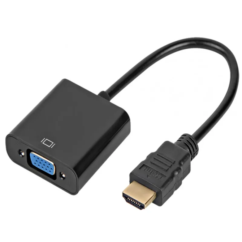 Адаптер переходник HDMI на VGA конвертер активный  процессор