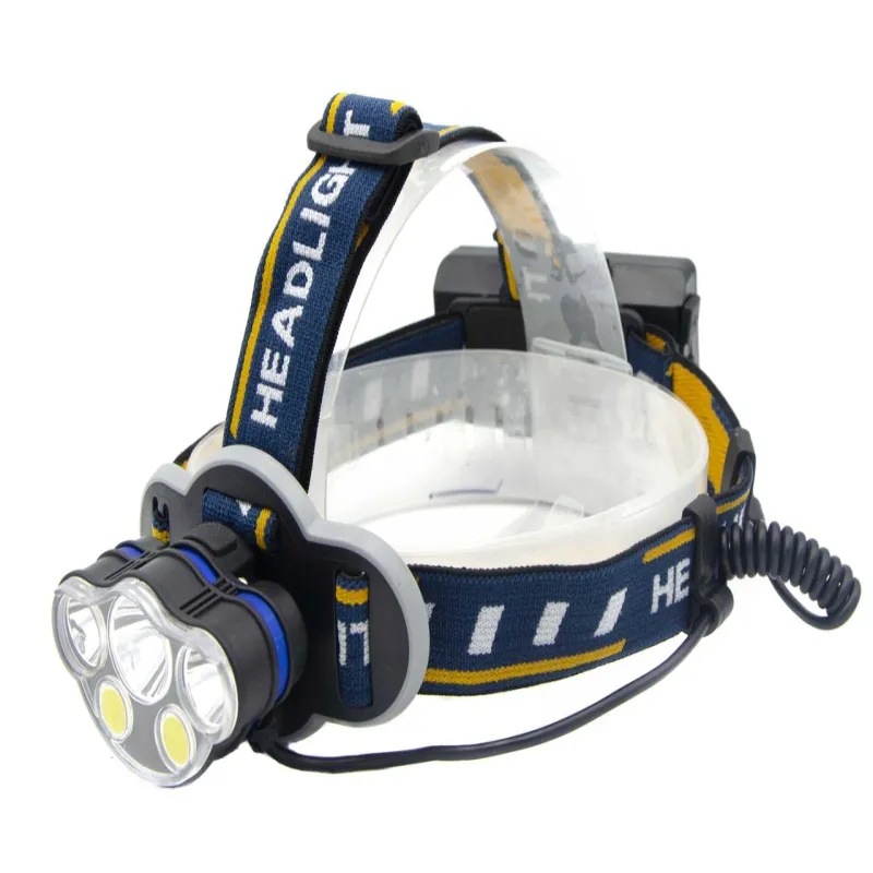 Налобный фонарь X-Balog WD119, Акк., T6+Cob, красный свет