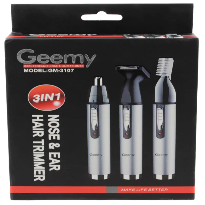Триммер Geemy GM-3107, аккум, с насадкой для носа и ушей