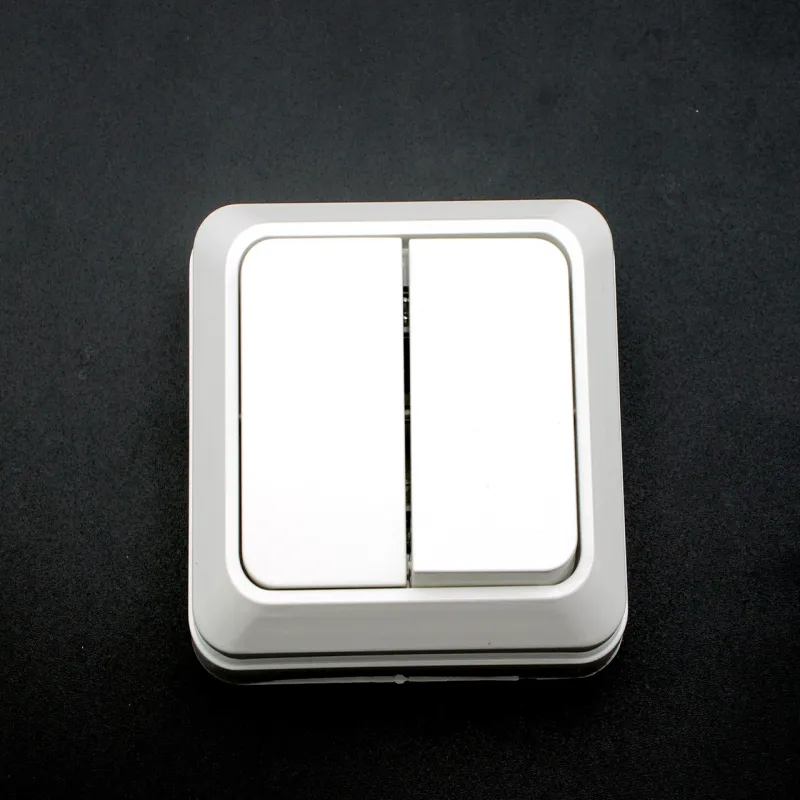 Выключатель настенный Songrui electrical накладной двойной