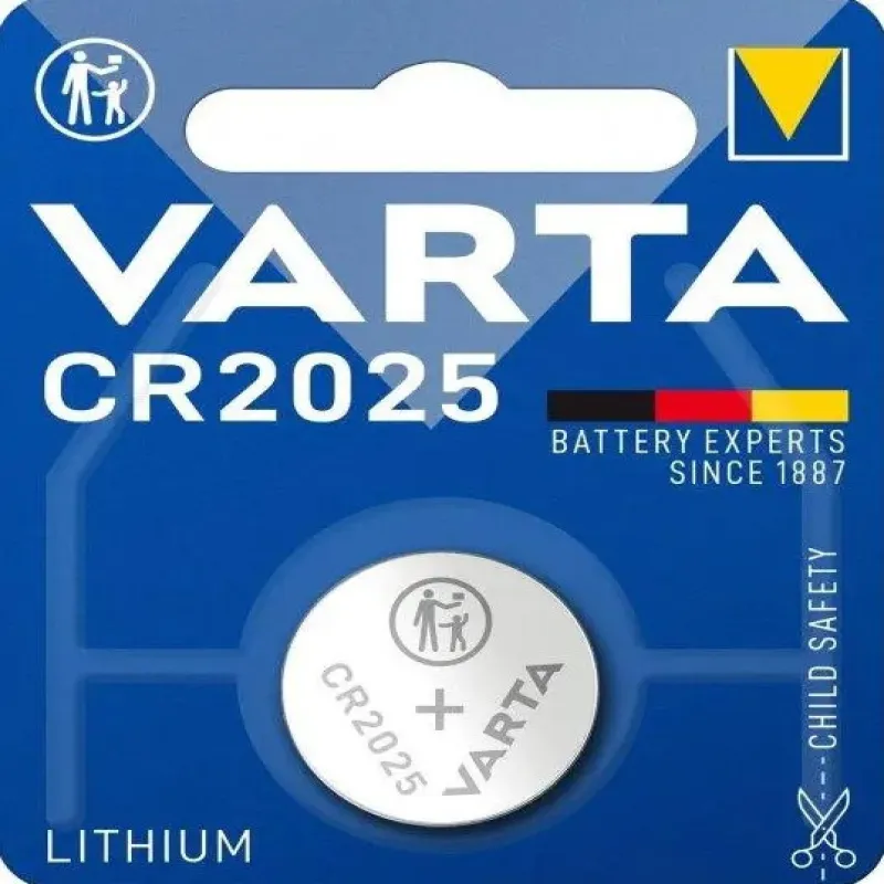 Батарейки-Таблетки Varta CR2025 / 3V блістер 1 шт.