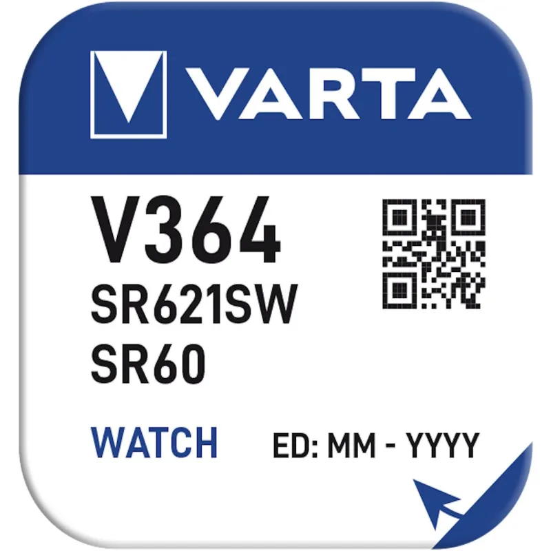 Батарейка Varta V364, SR621SW, D364, SR60, RW320
