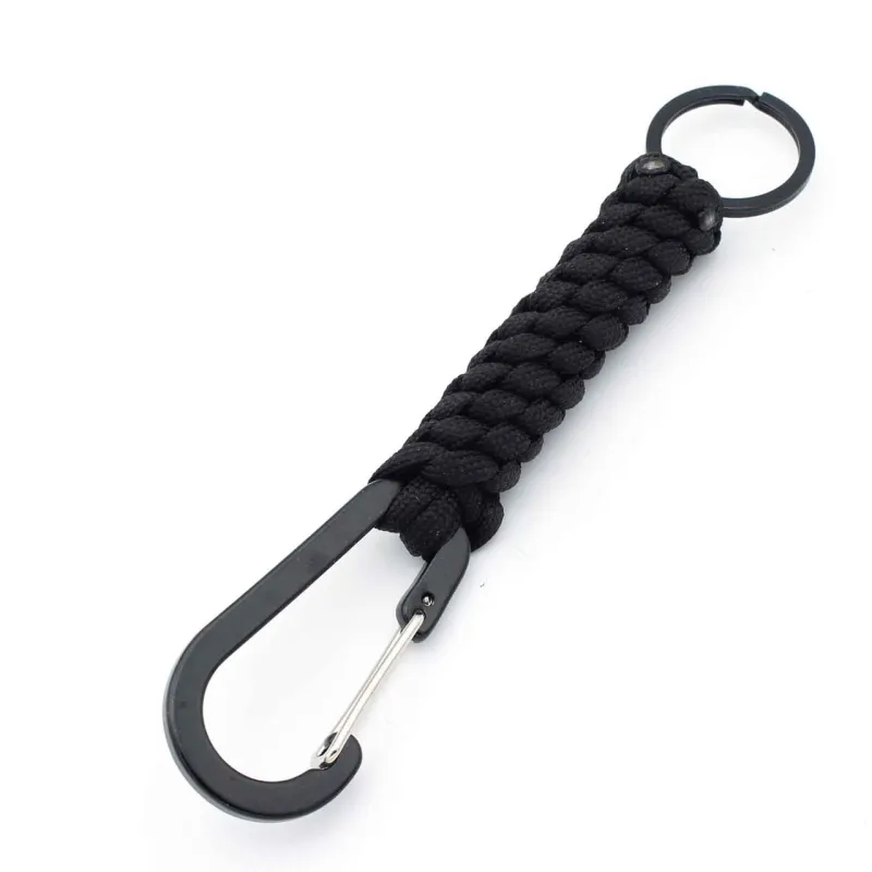 Брелок - Карабин круглый для ключей Черный 294