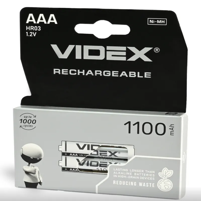 Аккумулятор VIDEX HR03 AAA Ni-MH 1100mAh 1.2V 1 шт.