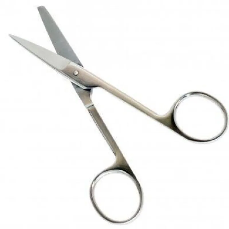 Ножницы с одним острым концом, прямые, 140 мм Н-33 "мед сталь"