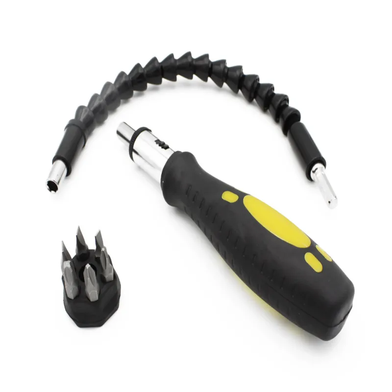 Набор инструментов отвёртка + биты + гибкий удлинитель / Snake BIT Tool 7167