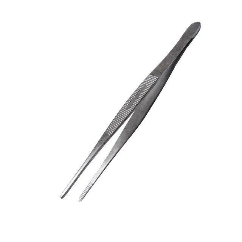Пинцет анатомический нешлифованный. 150 мм Пм-11нп мед сталь