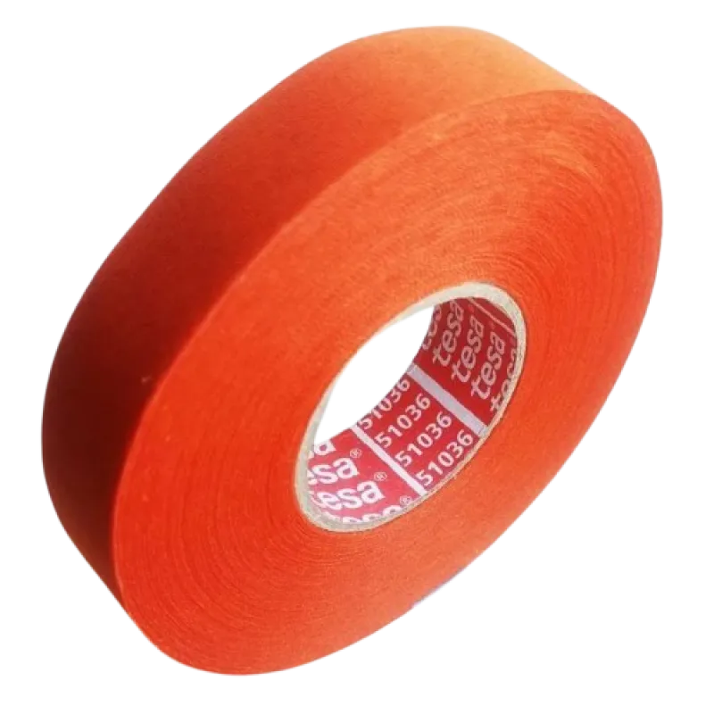 Изолента тканевая Tesa 25м. автомобильная (Германия) Оранжевая