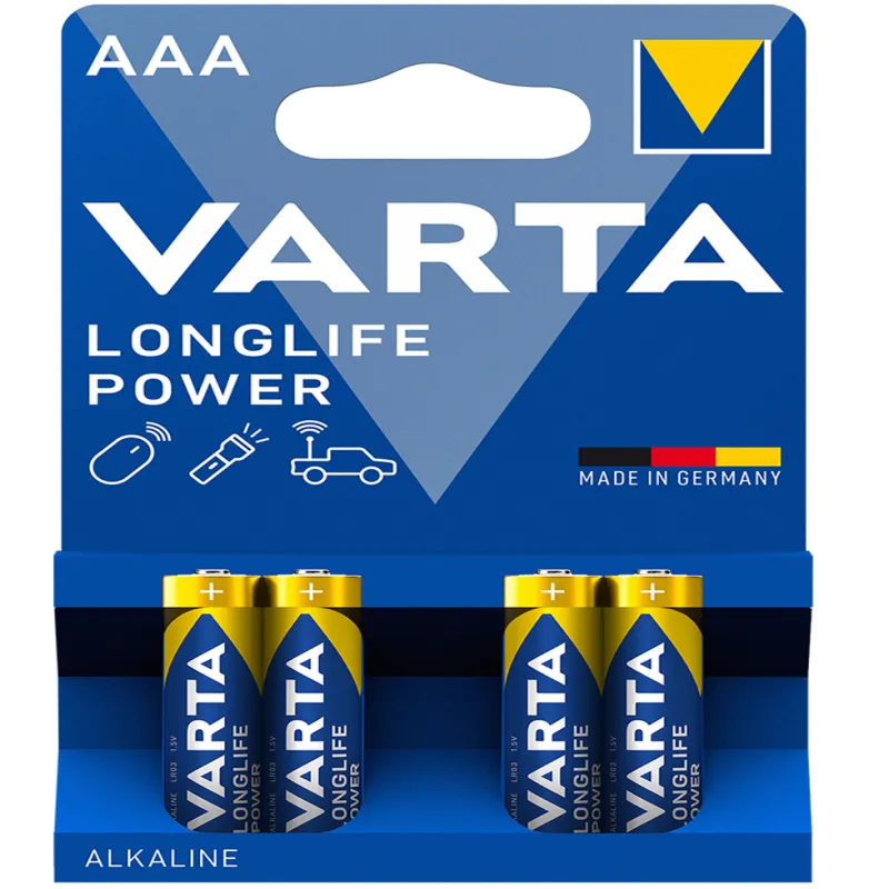 Батарейка Varta LR3/AAA Longlife Power Alkaline 4шт