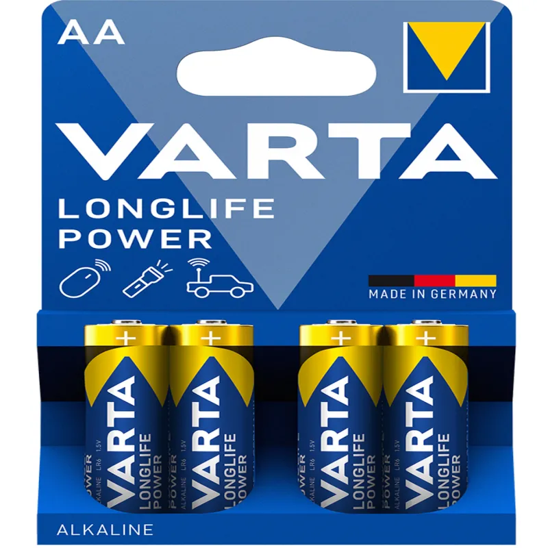 Батарейка Varta LR6/AA Longlife Power Alkaline 4шт