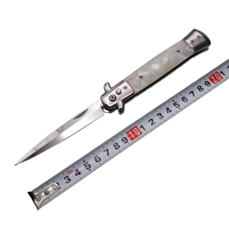 Нож выкидной PA50-1B Белый