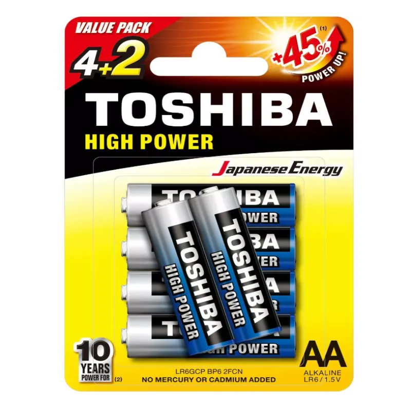 Батарейка Toshiba LR6/AA/Alkaline High Power