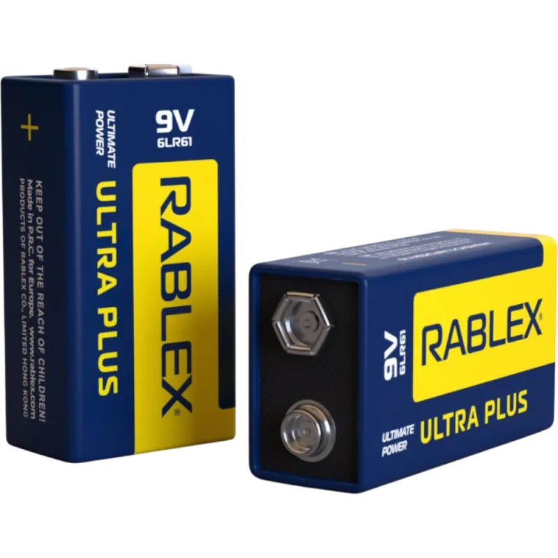 Батарейка Rablex 6F22 9V ultra plus Alkaline Крона