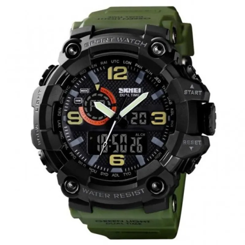 Часы наручные SKMEI 1520AG, Army Green, 9762