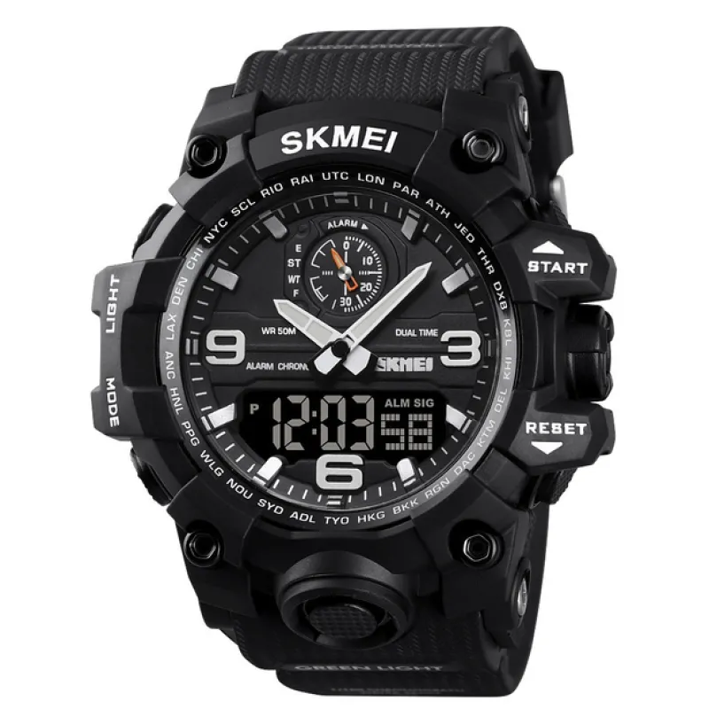 Часы наручные SKMEI 1586BK, BLACK, 9768