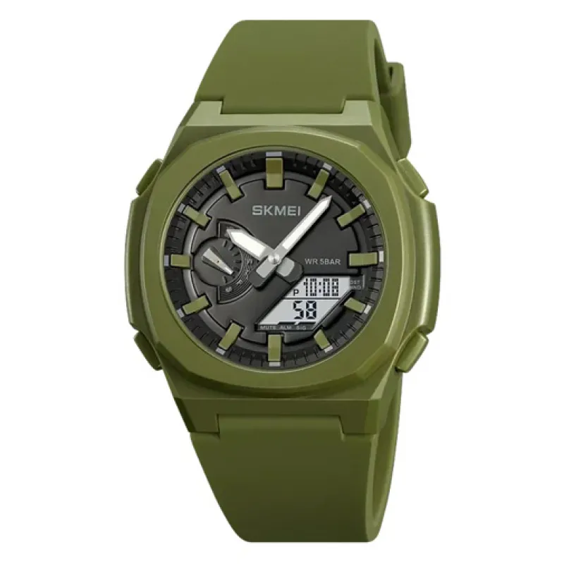 Часы наручные SKMEI 2091AGWT, GREEN-WHITE, 10302