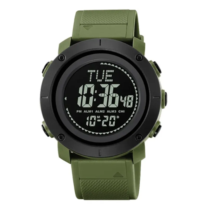 Часы наручные SKMEI 2095AG, ARMY GREEN, Compass, 10305