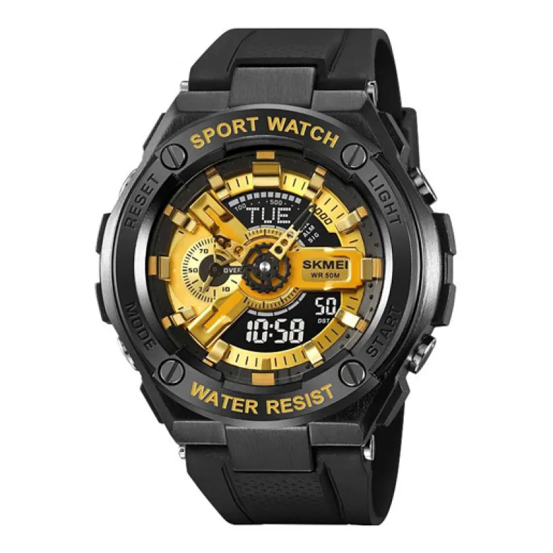 Часы наручные SKMEI 2101BKGD, BLACK/GOLD, 10310