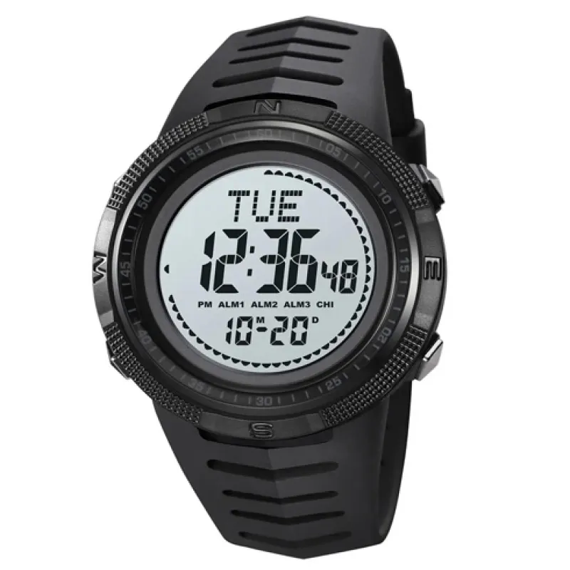 Часы наручные SKMEI 2147BKWT, BLACK-WHITE, Compass, 10322