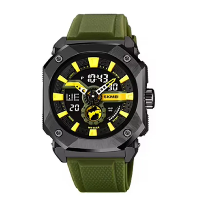 Часы наручные SKMEI 2272BKAG, BLACK-ARMY GREEN, 10655
