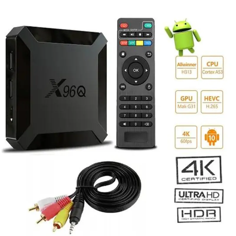 Смарт ТВ-приставка X96Q 2/16GB Amlogic H313, Android 11