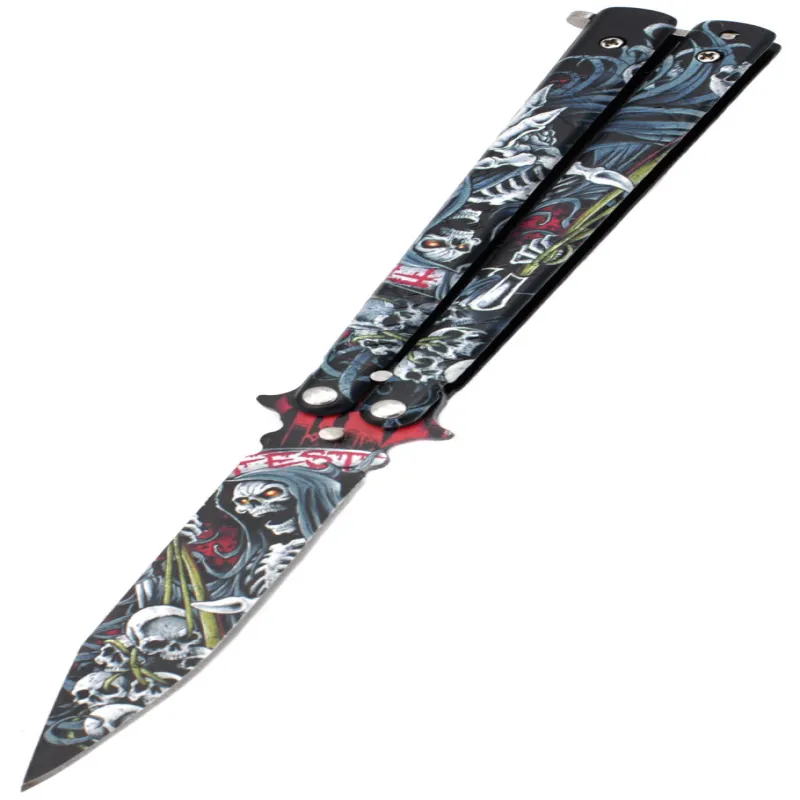 Нож бабочка Dead Fest 2-481