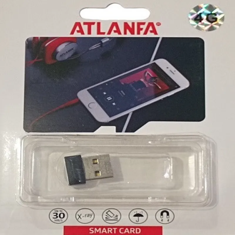Флешка ATLANFA AT-U10 4GB Гарантия 1 год