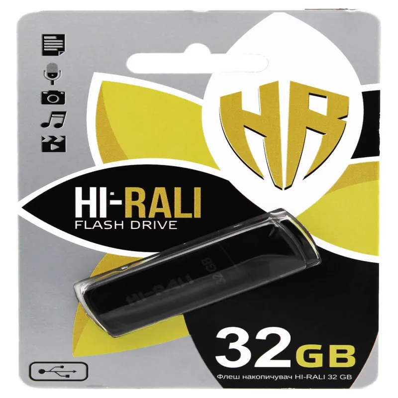 USB флеш накопитель Hi-Rali 32GB/ HI-32GBTAG (Гарантия 3года)