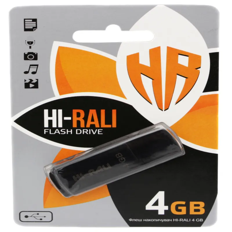 USB флеш накопитель Hi-Rali 4GB/ HI-4GBTAG (Гарантия 3года)