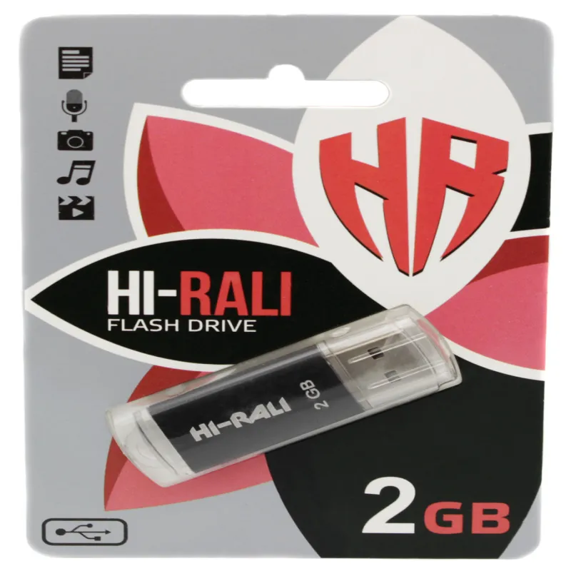 USB флеш накопитель Hi-Rali 2GB/ HI-2GBRKT (Гарантия 3года)