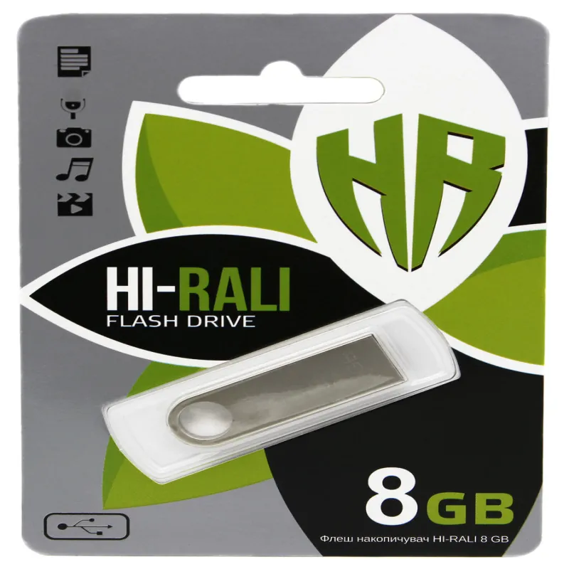 USB флеш накопитель Hi-Rali 8GB/ HI-8GBSH (Гарантия 3года)