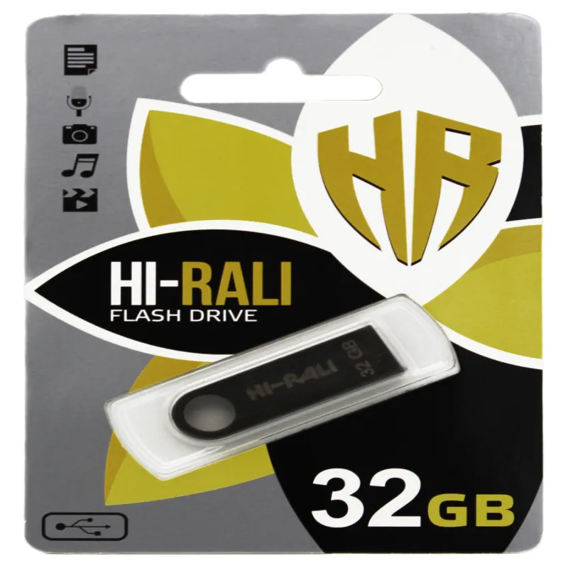 USB флеш накопитель Hi-Rali 32GB/ HI-32GBSH (Гарантия 3года)