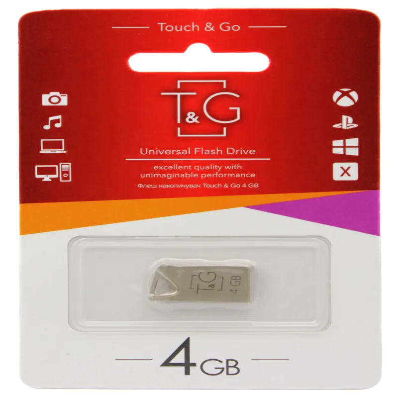 USB флеш накопитель T&G метал серия 4GB/ TG109-4G (Гарантия 3года)