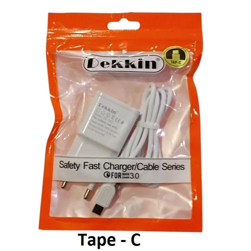 Мережева зарядна пристрій Dekkin DK-252 Orang Type-C DC 5V / 2.4A / USB x 1