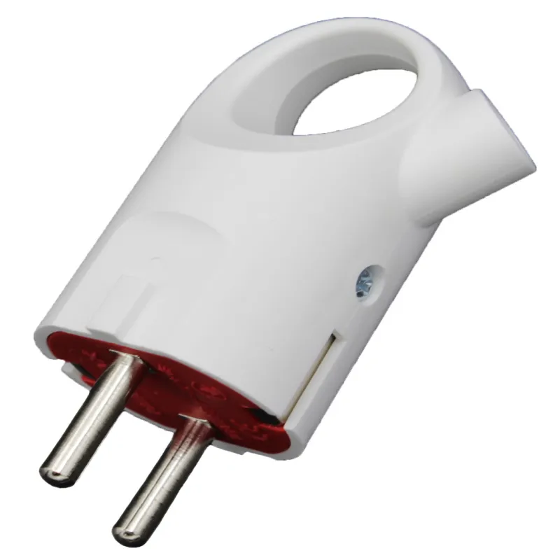 Электровилка Neomax угловая c ручкой кольцм С/З 16A Евро / 1006