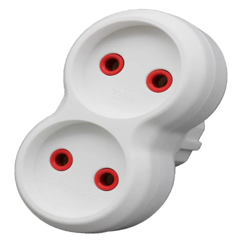 Двойник электрический Neomax 16A  Б/З / NX1013/ БЕЛЫЙ