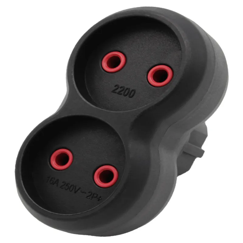 Двойник электрический Neomax 16A  Б/З / NX1113/ ЧЁРНЫЙ