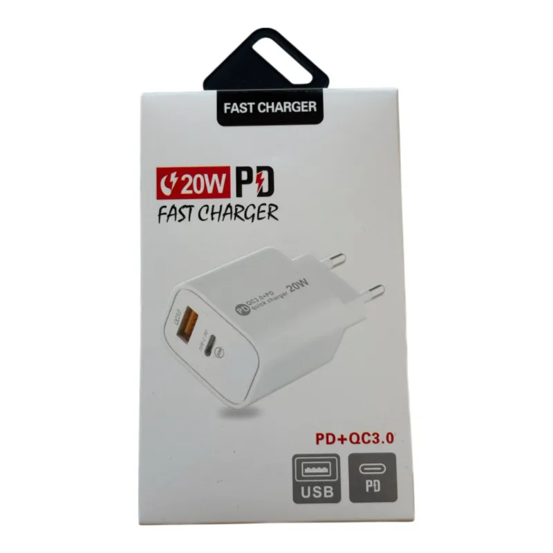 СЗУ Сетевое зарядное устройство PD+QC3.0 20W A-113