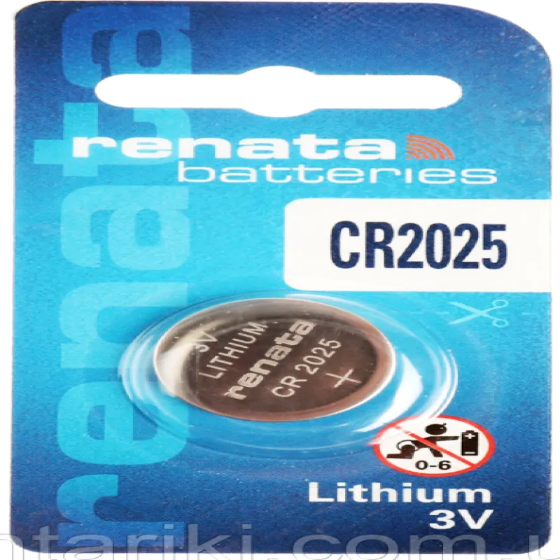 Батарейки-Таблетки Renata CR2025 / 3V блистер 1шт.