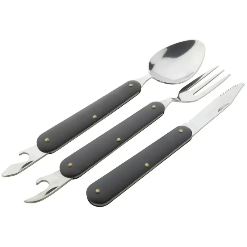 Туристический столовый прибор F48 чёрный