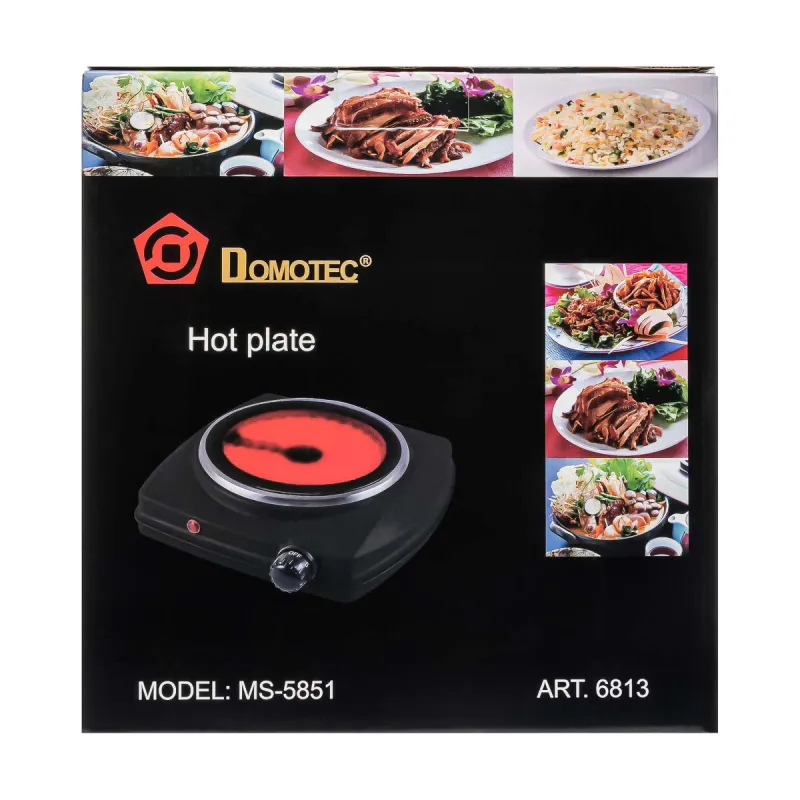 Электроплита Domotec MS 5851 / 6813 / Керамика, 900W