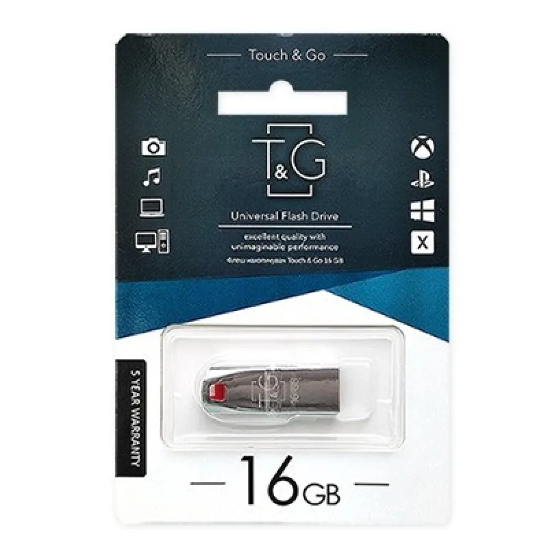 USB флеш накопитель T&G метал серия 16GB/ TG115 (Гарантия 3года)