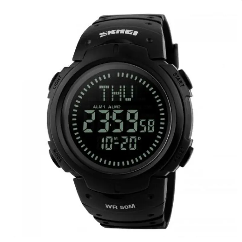 Часы наручные SKMEI 1231BK, BLACK, Compass, 9739