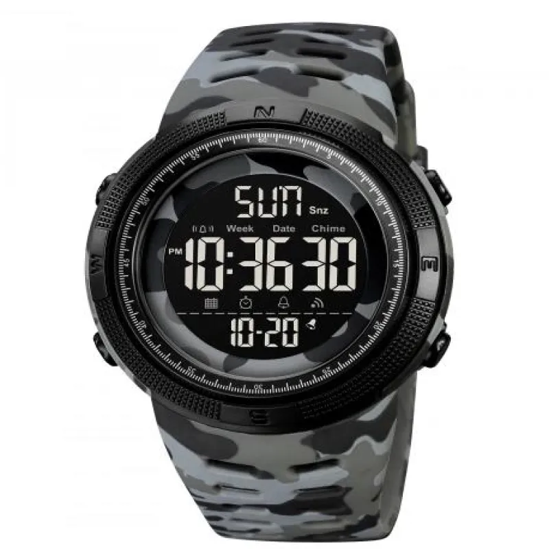 Часы наручные SKMEI 2070CMGYBK, GRAY CAMO-BLACK, 9786