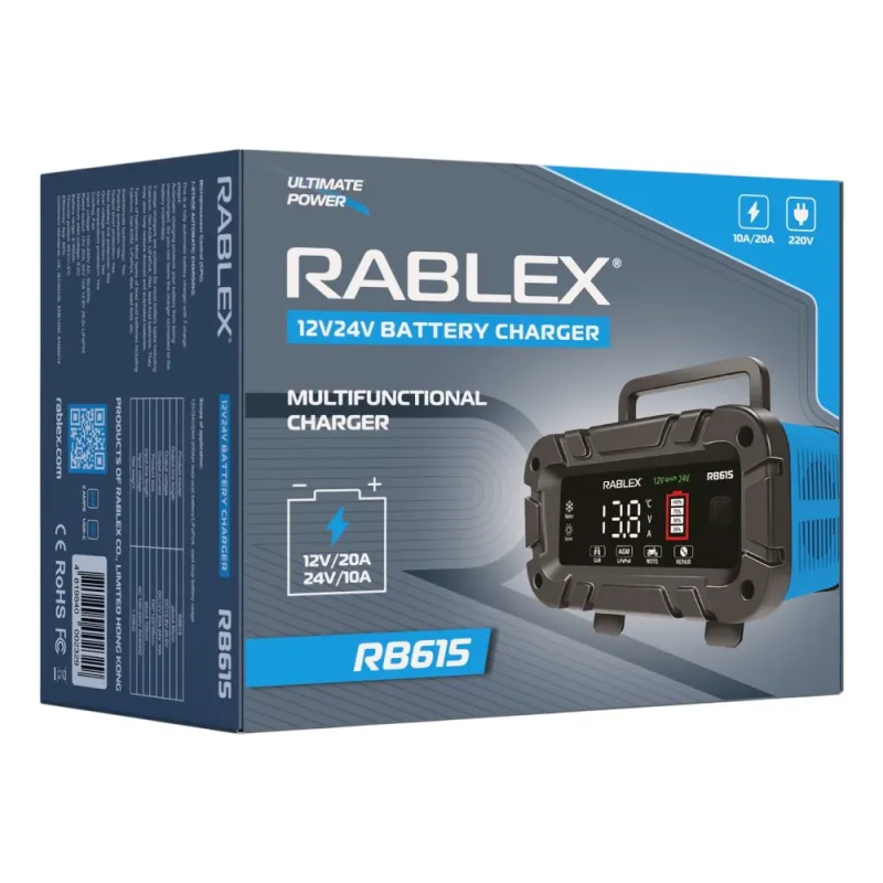 Зарядное устройство Rablex RB615 12-24V DC USB