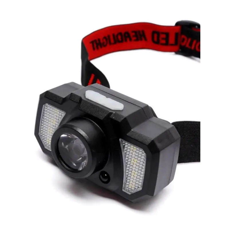 Налобный фонарь WD158, красное свечение, cенсорный